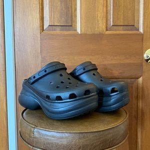 RARE! NWT! Crocs Bae platforms